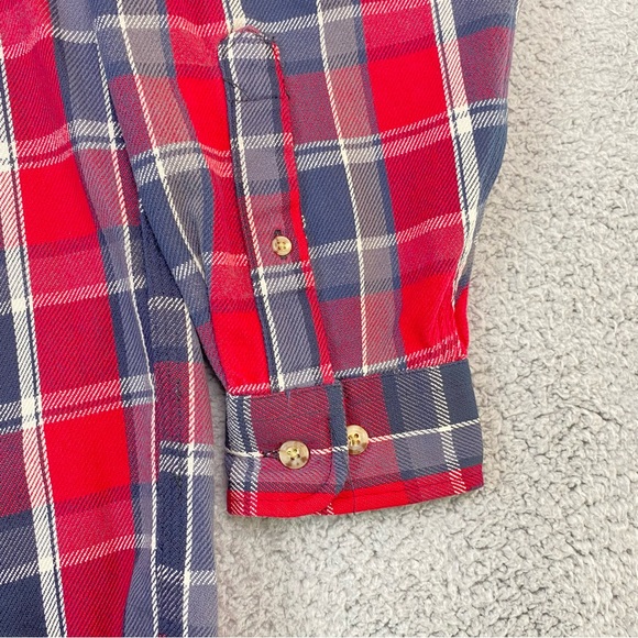 Carhartt Shirt Jacket Men's Size M Heavyweight Cotton Red Plaid Shacket Medium - Picture 4 of 6